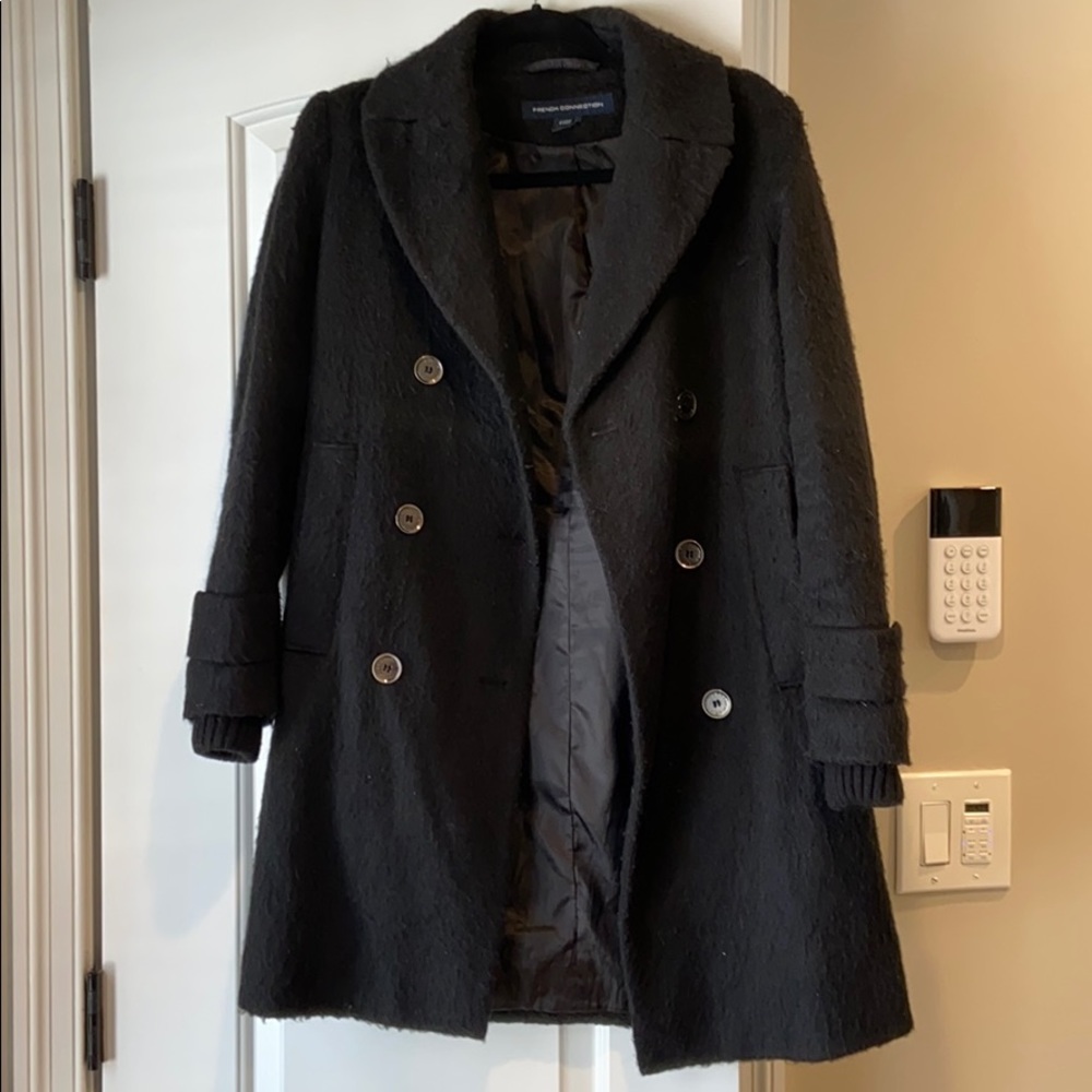 Black pea coat